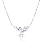 Diamonfire Statement Multi-Cut Zirconia Cluster Necklace