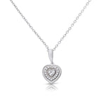 Diamonfire Halo Heart Necklace