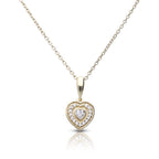 Diamonfire Halo Heart Necklace