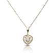 Diamonfire Halo Heart Necklace