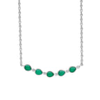 Laura Ashley Silver Thornage Flowers Necklace
