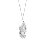 Laura Ashley Silver Plume Feather Necklace