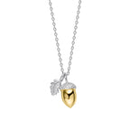 Laura Ashley Silver Broadoak Acorn Necklace
