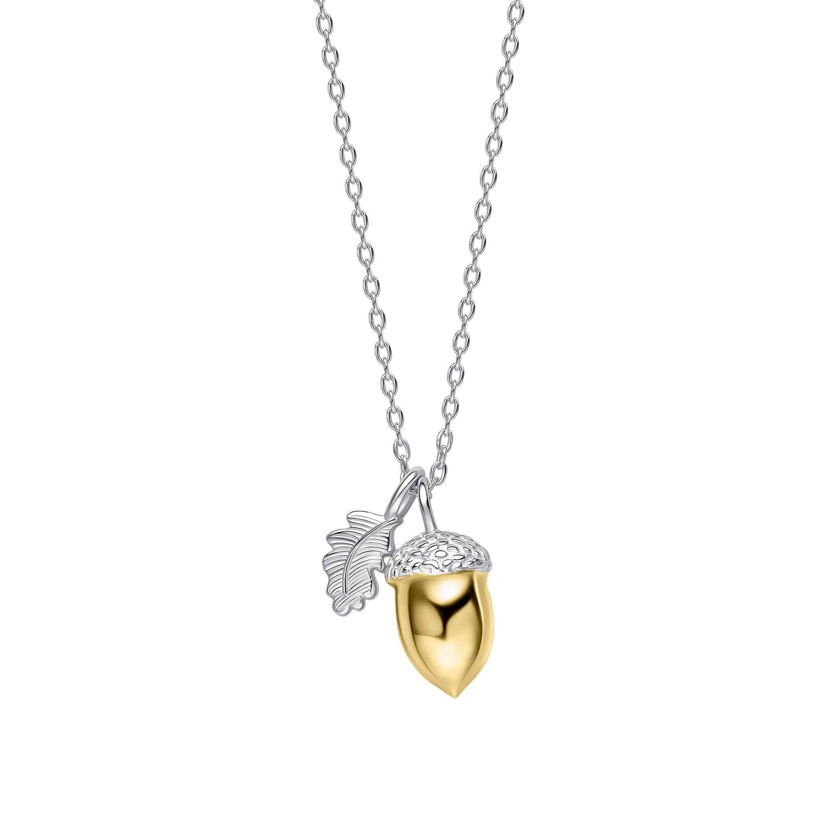 Laura Ashley Silver Broadoak Acorn Necklace