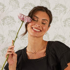 Laura Ashley Silver Thornage Flowers Necklace