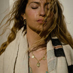 Janus Gold Charm Necklace: Pearl, Pink Zircon & Mother of Pearl