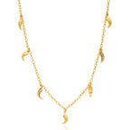 Multi-Talon Necklace, Gold Vermeil