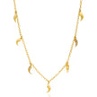 Multi-Talon Necklace, Gold Vermeil
