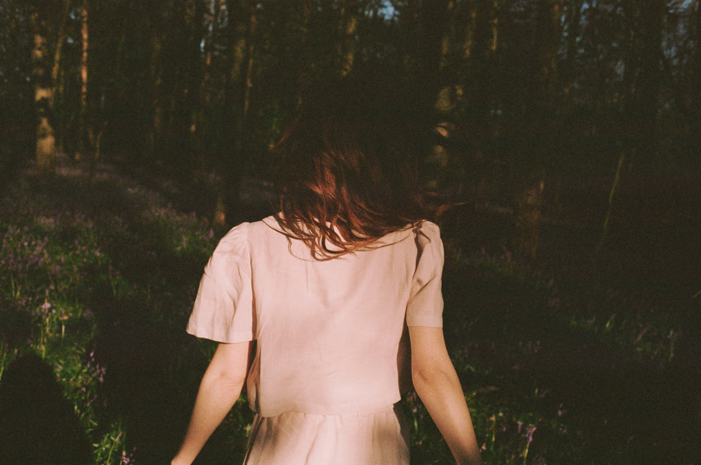 Frances Linen Cropped Blouse  - Primrose - size S/M on pre-order for end of September delivery