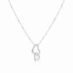Silver Heart Interlocking Necklace