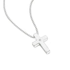 D For Diamond Medium Cross Pendant with Diamond
