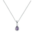 Beginnings Amethyst Teardrop Pendant