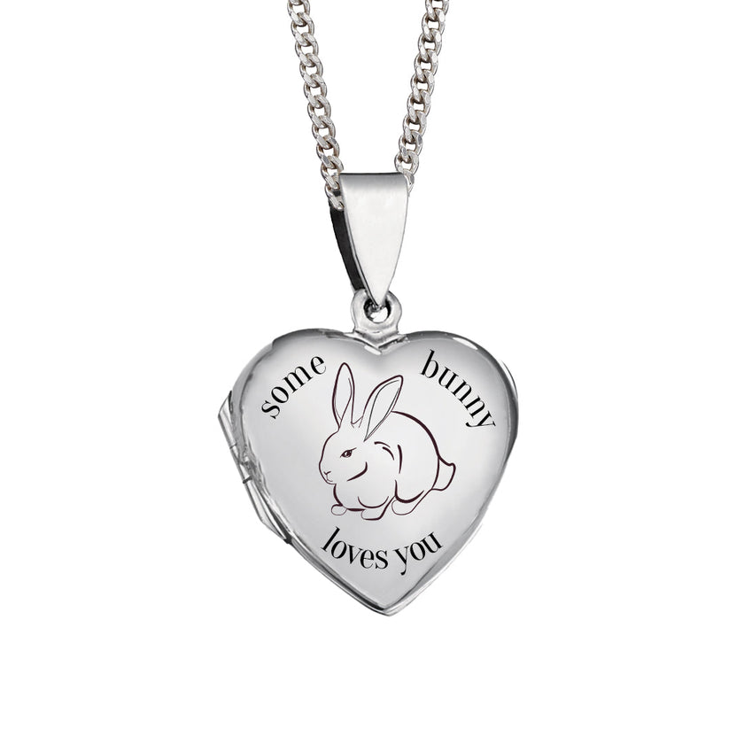 Beginnings Large Silver Heart Locket