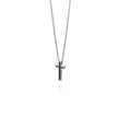 Fred Bennett Black IP Detail Cross Pendant