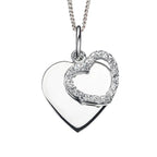 Beginnings Double Heart Pendant