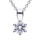 Diamonfire Six Claw Carat Pendant