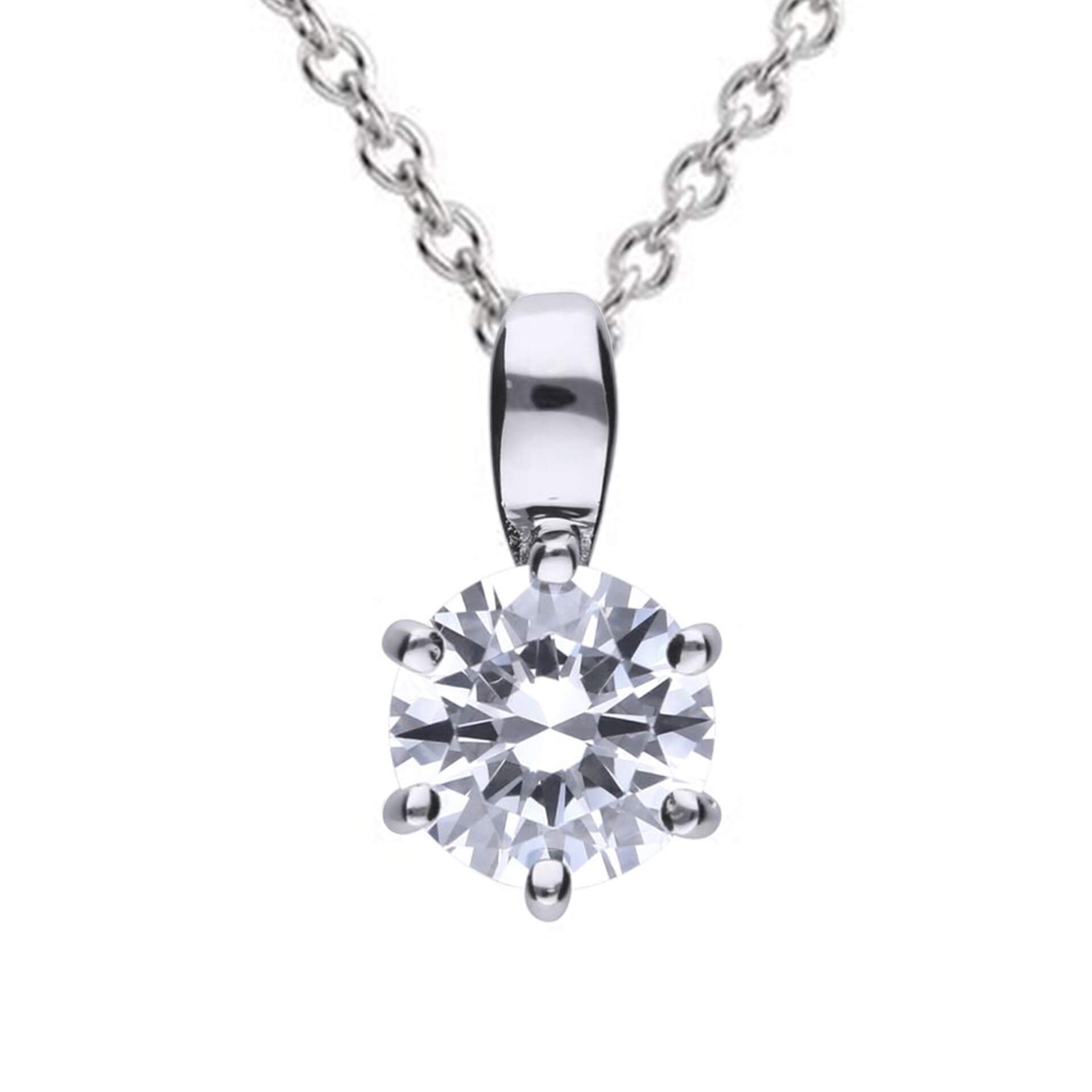 Diamonfire Six Claw Carat Pendant