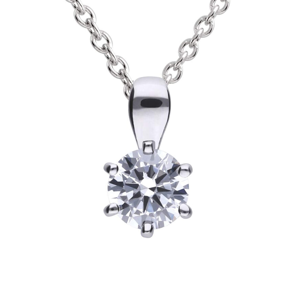 Diamonfire Six Claw Carat Pendant