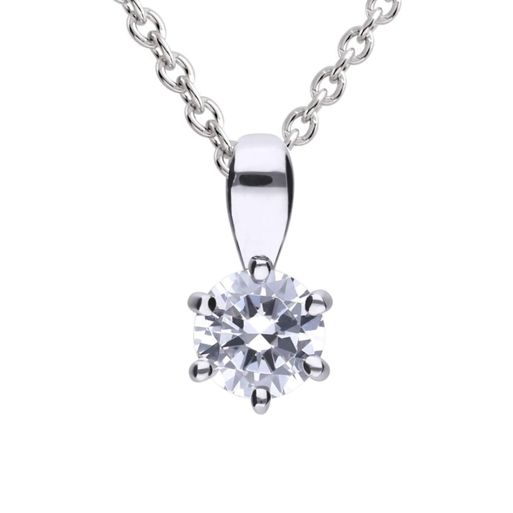Diamonfire Six Claw Carat Pendant
