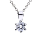 Diamonfire Six Claw Carat Pendant