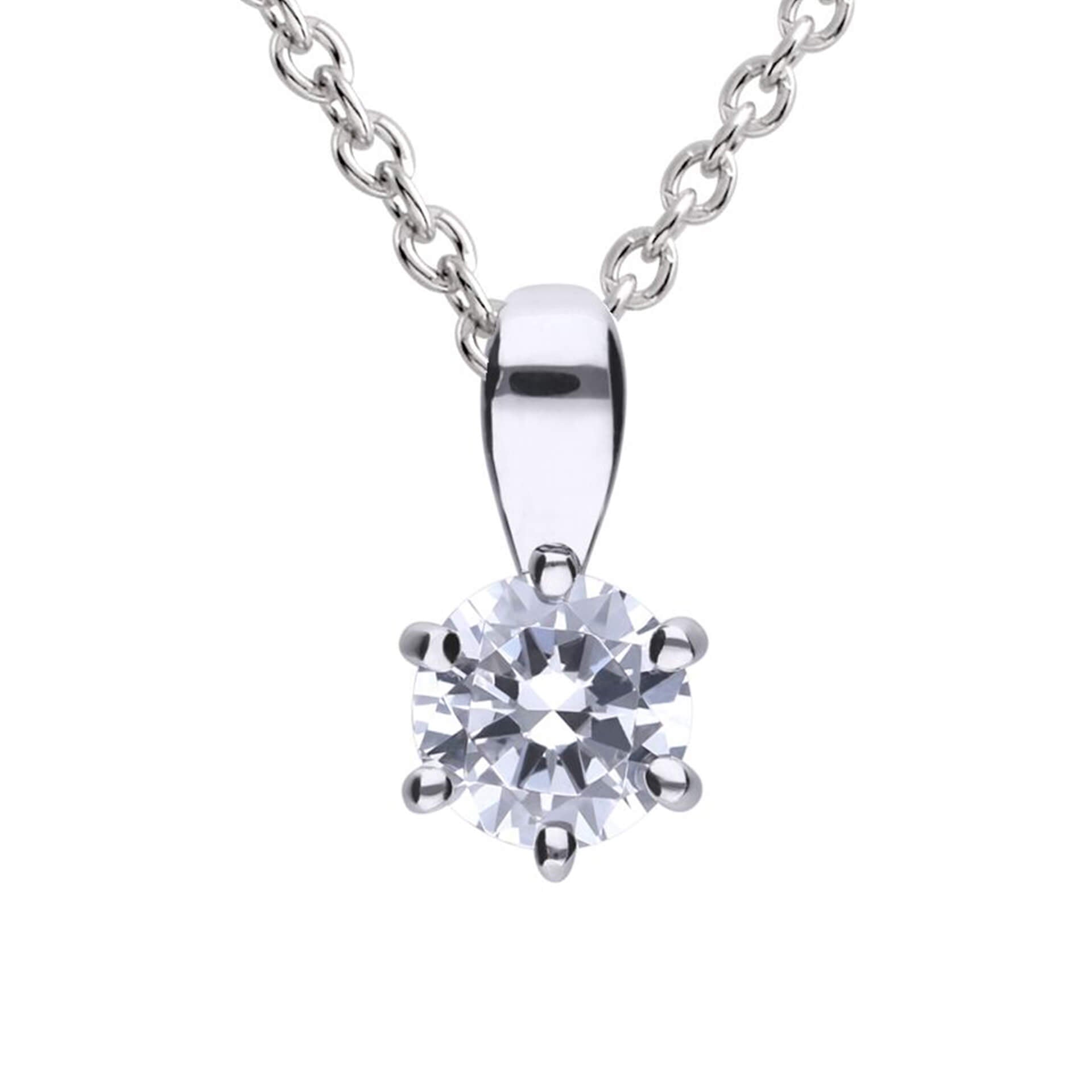 Diamonfire Six Claw Carat Pendant