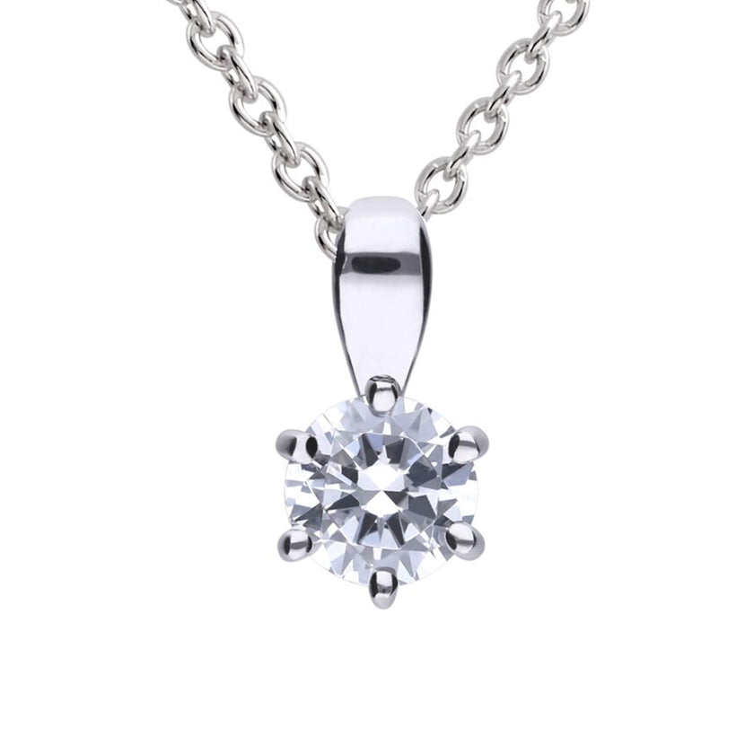 Diamonfire Six Claw Carat Pendant