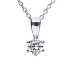 Diamonfire Six Claw Carat Pendant