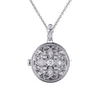 Diamonfire Round Medallion Filigree Locket