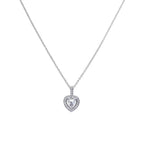 Diamonfire Pave Set Zirconia Heart Pendant