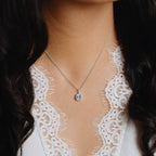 Diamonfire Square Pave Set Pendant