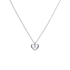 Diamonfire Open Heart Pendant with Zirconia