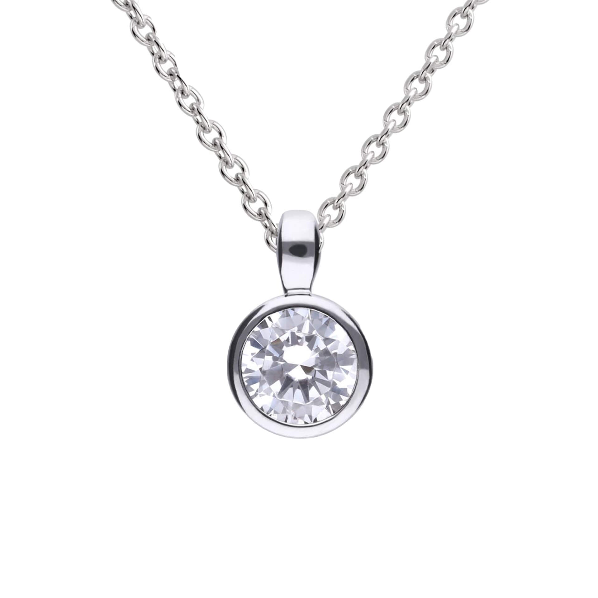 Diamonfire Bezel Set Carat Pendant