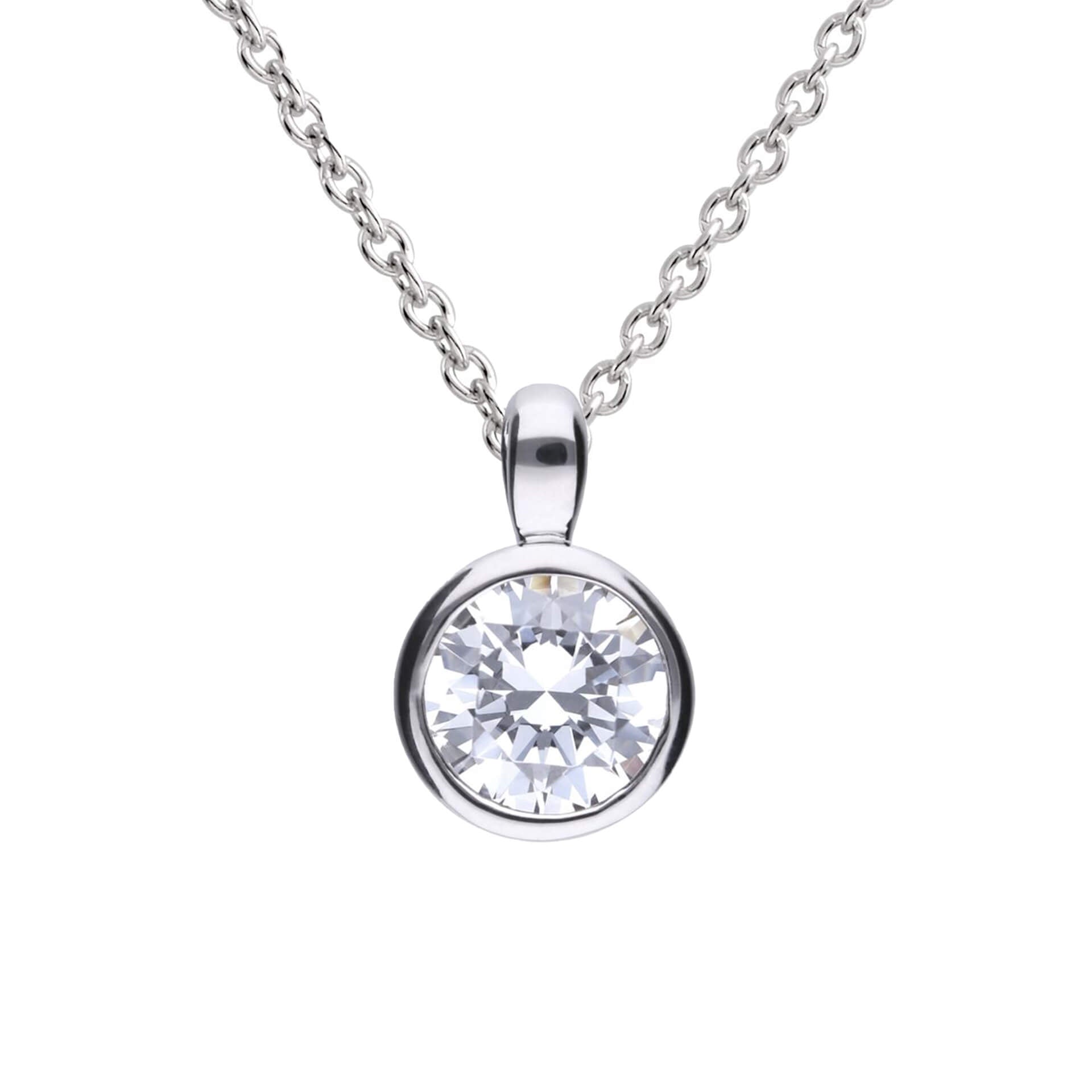 Diamonfire Bezel Set Carat Pendant