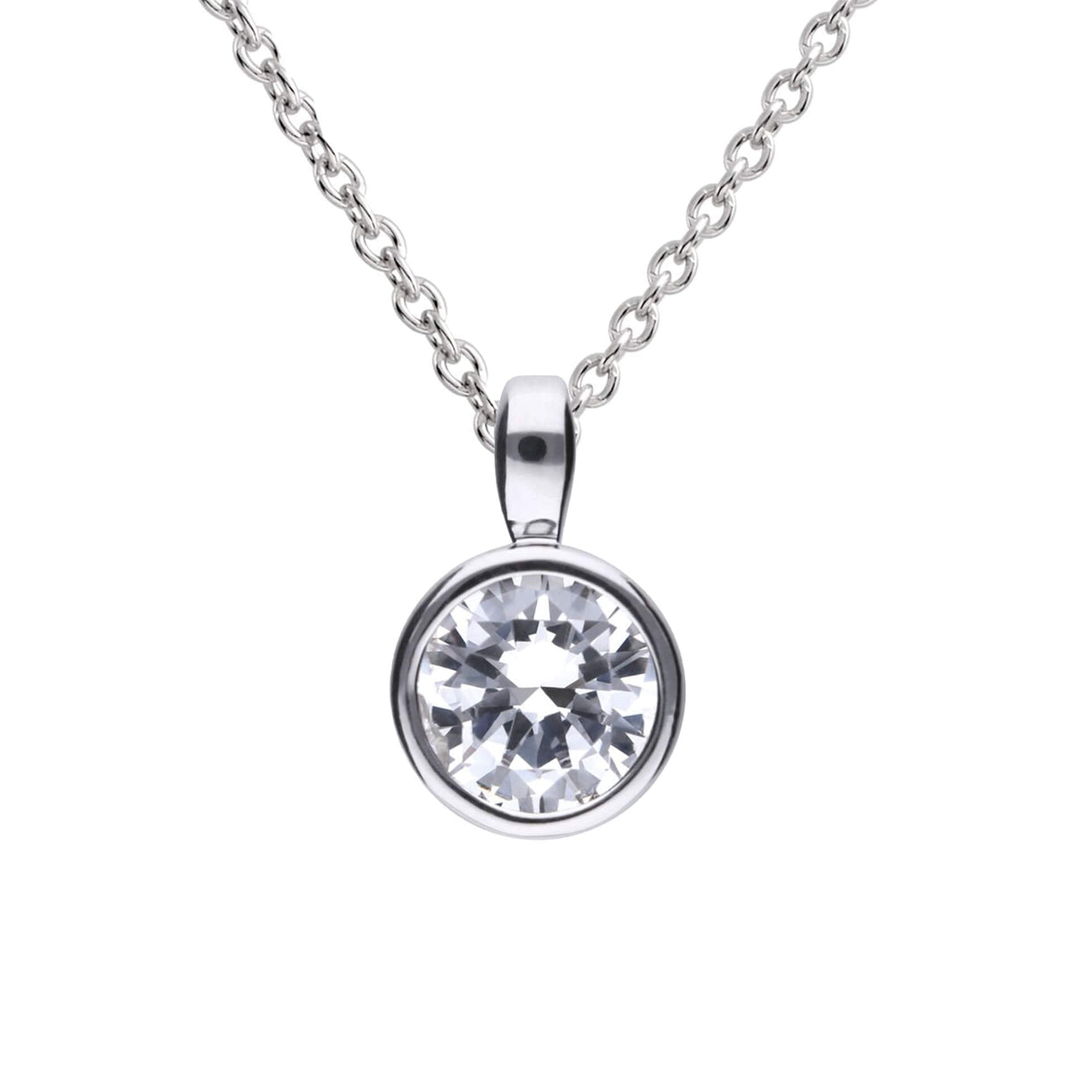 Diamonfire Bezel Set Carat Pendant