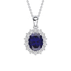 Diamonfire Oval Pendant with Surround