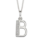 Beginnings Initial Pendant with CZ