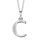 Beginnings Initial Pendant with CZ