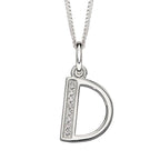 Beginnings Initial Pendant with CZ