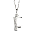 Beginnings Initial Pendant with CZ