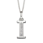 Beginnings Initial Pendant with CZ