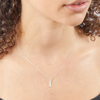 Beginnings Initial Pendant with CZ