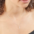 Beginnings Initial Pendant with CZ