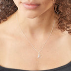 Beginnings Initial Pendant with CZ