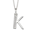 Beginnings Initial Pendant with CZ