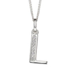 Beginnings Initial Pendant with CZ