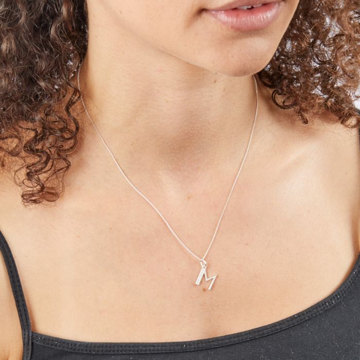 Beginnings Initial Pendant with CZ