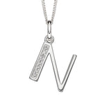 Beginnings Initial Pendant with CZ