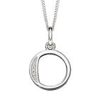 Beginnings Initial Pendant with CZ
