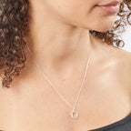 Beginnings Initial Pendant with CZ