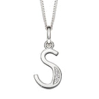 Beginnings Initial Pendant with CZ